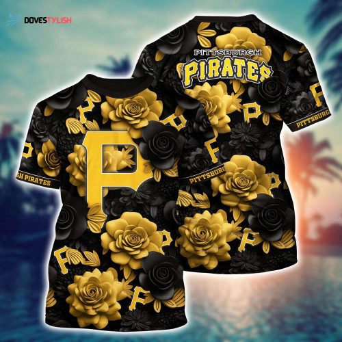 MLB Pittsburgh Pirates 3D T-Shirt Tropical Trends For Fans Sports
