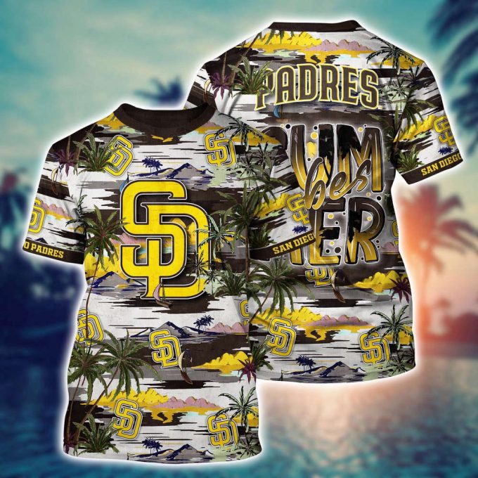 MLB San Diego Padres 3D T-Shirt Aloha Grand Slam For Fans Sports