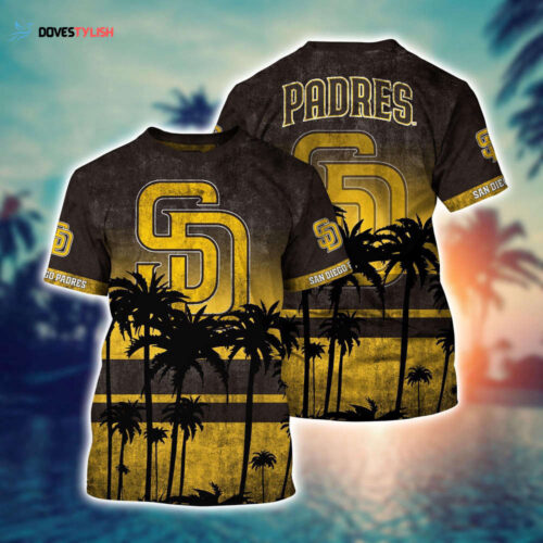 MLB San Diego Padres 3D T-Shirt Casual Style For Fans Sports