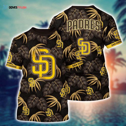 MLB San Diego Padres 3D T-Shirt Athletic Aura For Fans Baseball