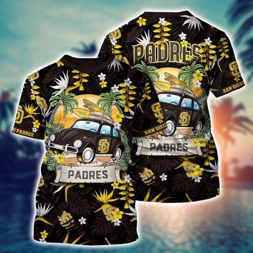 MLB San Diego Padres 3D T-Shirt Fusion Elegance For Sports Enthusiasts