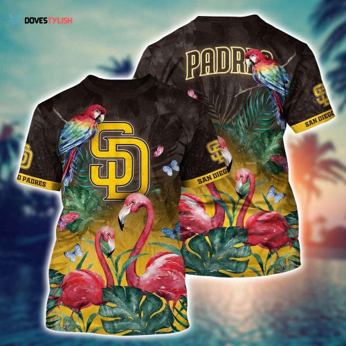 MLB San Diego Padres 3D T-Shirt Chic Baseball Layers For Fans Baseball