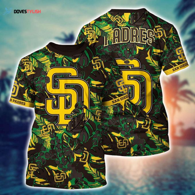 MLB San Diego Padres 3D T-Shirt Sleek Baseball Vibes For Fans Baseball