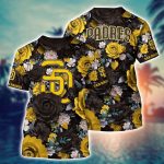 MLB San Diego Padres 3D T-Shirt Tropical Twist For Sports Enthusiasts