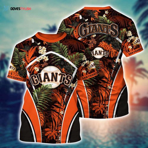MLB San Francisco Giants 3D T-Shirt Chic Baseball Layers For Fans Baseball