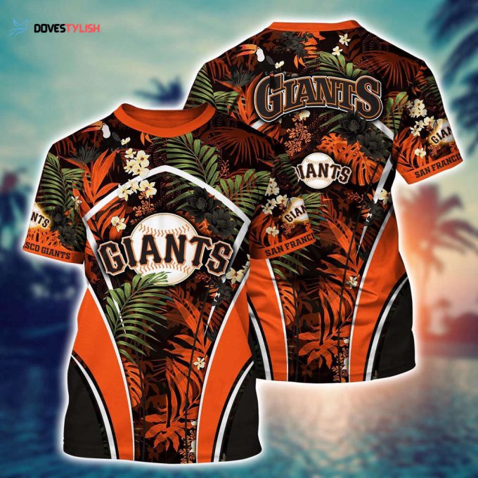 MLB San Francisco Giants 3D T-Shirt Baseball Bliss For Fans Baseball