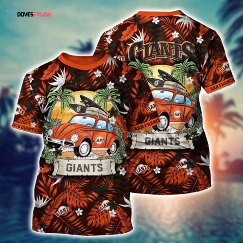 MLB San Francisco Giants 3D T-Shirt Blossom Bloom For Sports Enthusiasts