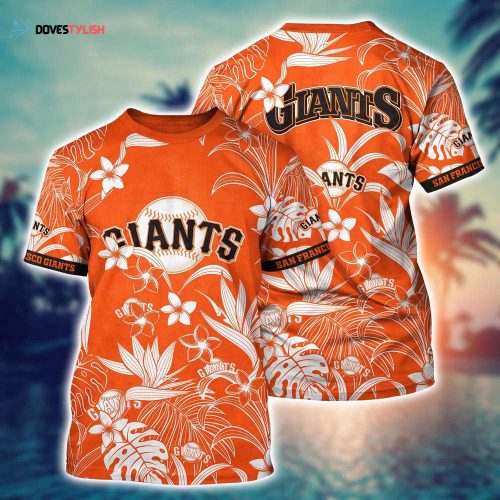 MLB San Francisco Giants 3D T-Shirt Tropical Twist For Sports Enthusiasts