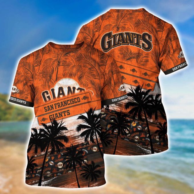 MLB San Francisco Giants 3D T-Shirt Sporty Chic For Fans Sports