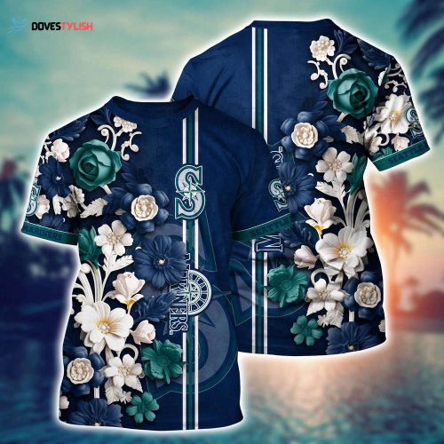 MLB San Diego Padres 3D T-Shirt Blossom Bliss Fusion For Fans Sports