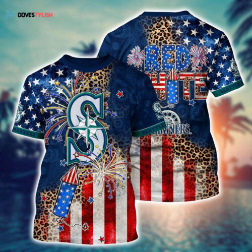 MLB Seattle Mariners 3D T-Shirt Chic in Aloha For Fans Sports
