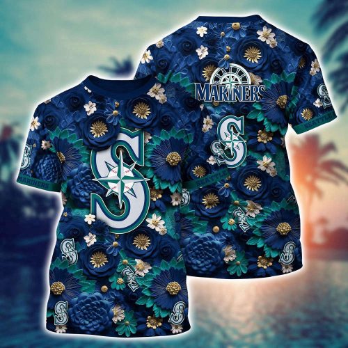 MLB Seattle Mariners 3D T-Shirt Game Changer For Sports Enthusiasts