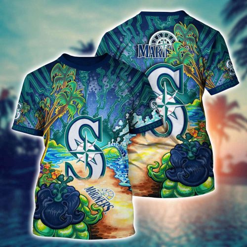 MLB Seattle Mariners 3D T-Shirt Masterpiece Parade For Sports Enthusiasts