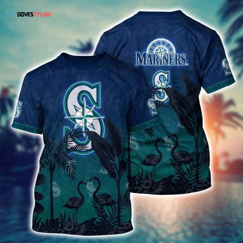 MLB Seattle Mariners 3D T-Shirt Paradise Bloom For Sports Enthusiasts
