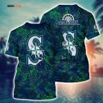 MLB Seattle Mariners 3D T-Shirt Sleek Baseball Vibes For Fans Baseball