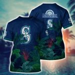 MLB Seattle Mariners 3D T-Shirt Trending Summer For Fans Baseball