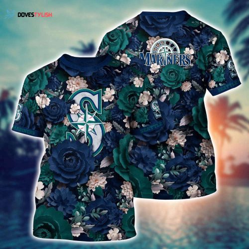 MLB Seattle Mariners 3D T-Shirt Tropical Twist For Sports Enthusiasts