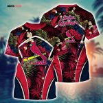 MLB St. Louis Cardinals 3D T-Shirt Baseball Bliss For Fans Baseball