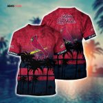 MLB St. Louis Cardinals 3D T-Shirt Casual Style For Fans Sports