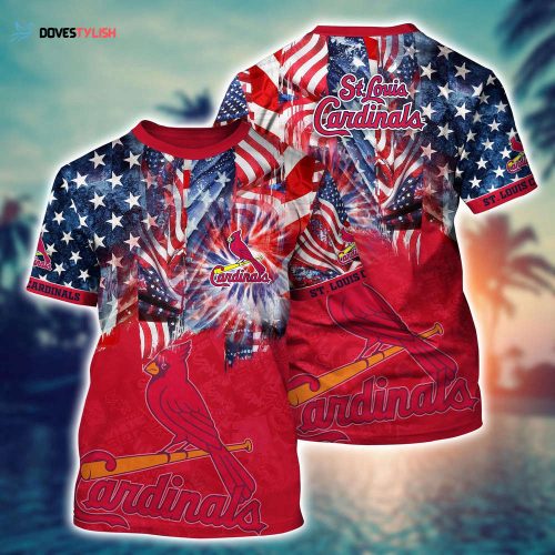 MLB St. Louis Cardinals 3D T-Shirt Hawaiian Heatwave For Fans Sports