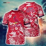 MLB St. Louis Cardinals 3D T-Shirt Island Adventure For Sports Enthusiasts