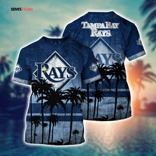MLB Tampa Bay Rays 3D T-Shirt Casual Style For Fans Sports