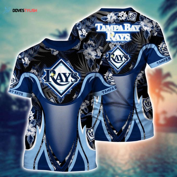 MLB Tampa Bay Rays 3D T-Shirt Champion Comfort For Fans Sports