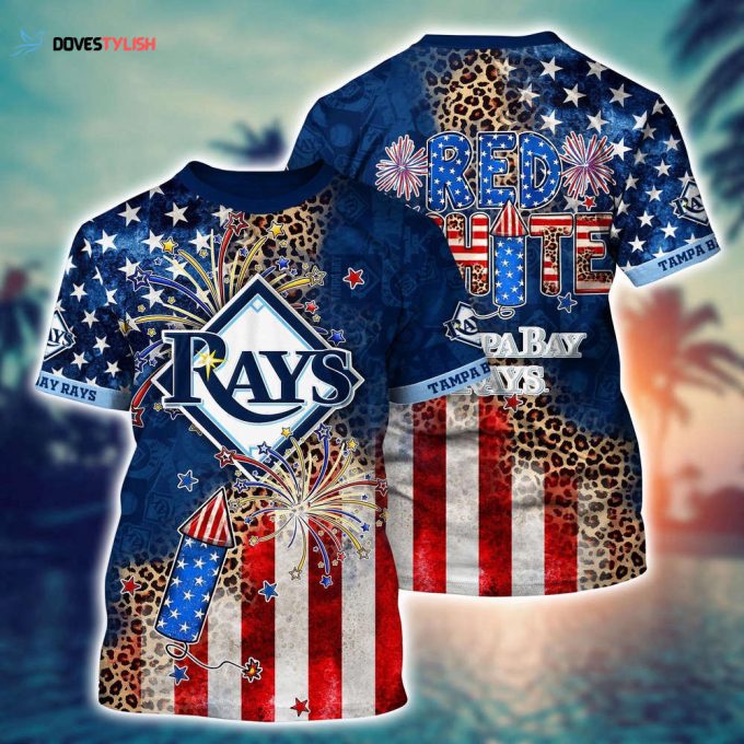 MLB Tampa Bay Rays 3D T-Shirt Chic in Aloha For Fans Sports
