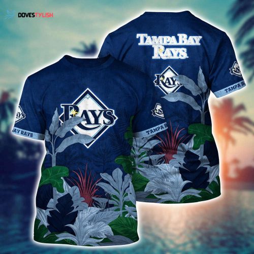 MLB Tampa Bay Rays 3D T-Shirt Champion Comfort For Fans Baseball