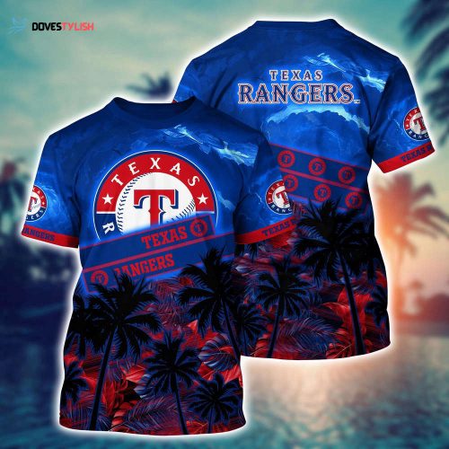 MLB Texas Rangers 3D T-Shirt Sleek Baseball Vibes For Fans Baseball