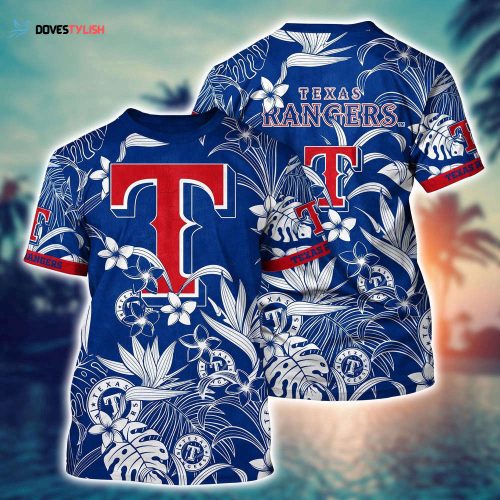 MLB Texas Rangers 3D T-Shirt Fusion Elegance For Sports Enthusiasts