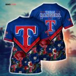 MLB Texas Rangers 3D T-Shirt Masterpiece For Sports Enthusiasts