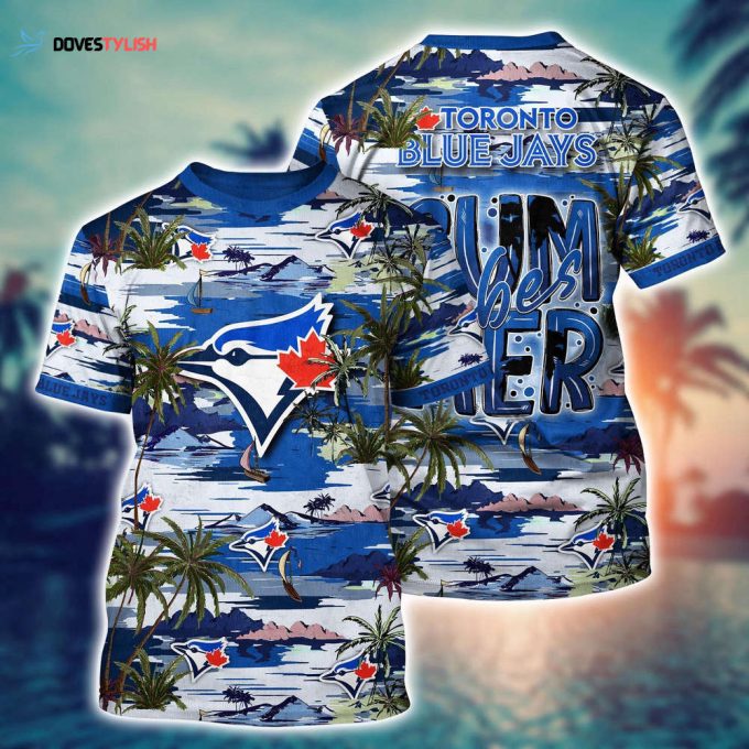 MLB Toronto Blue Jays 3D T-Shirt Aloha Grand Slam For Fans Sports