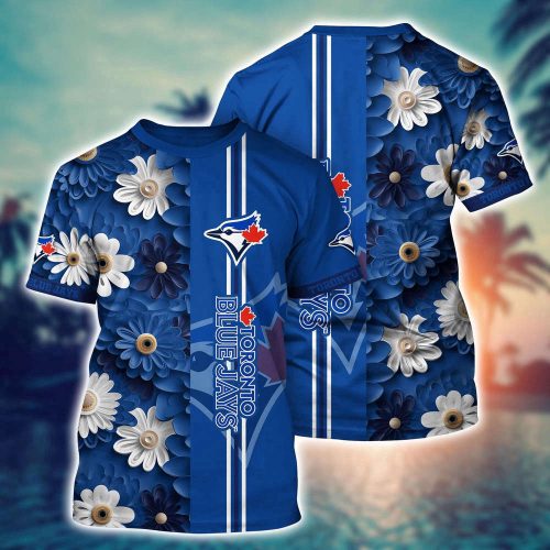 MLB Toronto Blue Jays 3D T-Shirt Blossom Bloom For Sports Enthusiasts