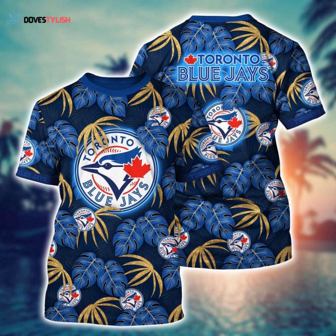 MLB Toronto Blue Jays 3D T-Shirt Champion Comfort For Fans Baseball