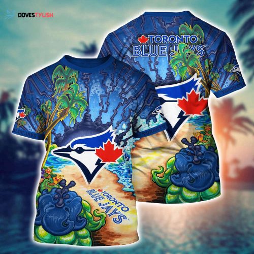 MLB Toronto Blue Jays 3D T-Shirt Paradise Bloom For Sports Enthusiasts