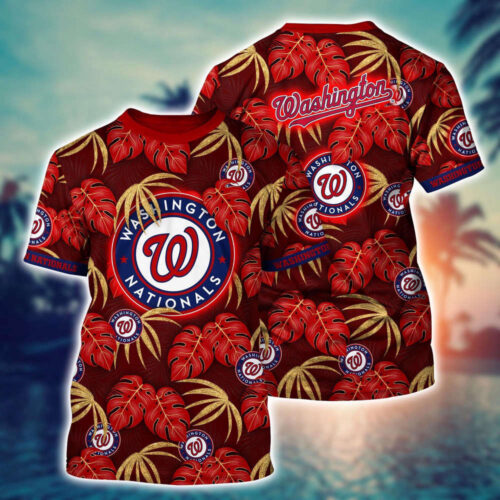 MLB Washington Nationals 3D T-Shirt Champion Comfort For Fans Baseball
