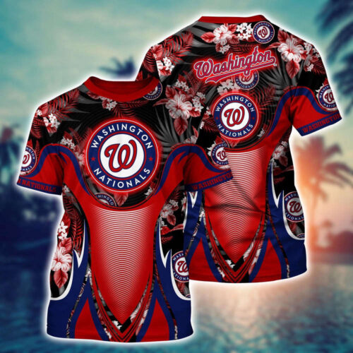 MLB Washington Nationals 3D T-Shirt Champion Comfort For Fans Sports