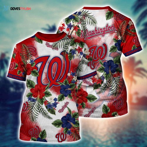 MLB Washington Nationals 3D T-Shirt Glamorous Tee For Sports Enthusiasts