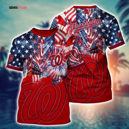 MLB Washington Nationals 3D T-Shirt Aloha Harmony For Fans Sports