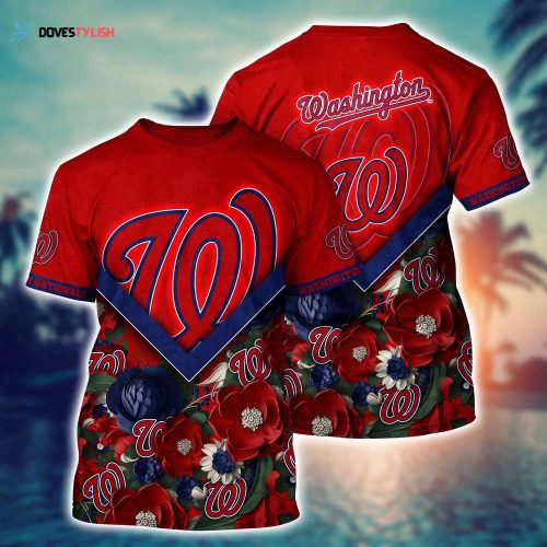 MLB Washington Nationals 3D T-Shirt Marvelous Impact For Sports Enthusiasts