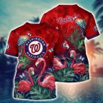 MLB Washington Nationals 3D T-Shirt Signature Style For Fans Baseball