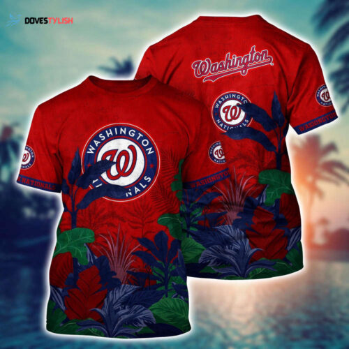 MLB Washington Nationals 3D T-Shirt Trending Summer For Fans Baseball