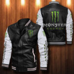 Monster Energy Leather Bomber Jacket