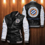 Montpellier Hsc Leather Bomber Jacket