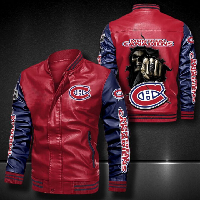 Montreal Canadiens Leather Bomber Jacket