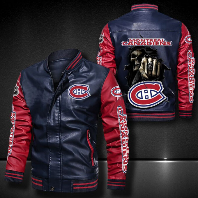 Montreal Canadiens Leather Bomber Jacket