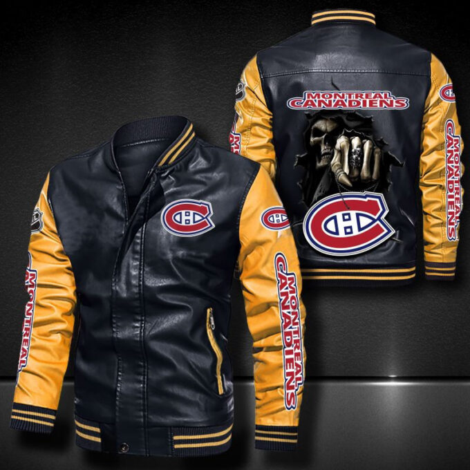 Montreal Canadiens Leather Bomber Jacket