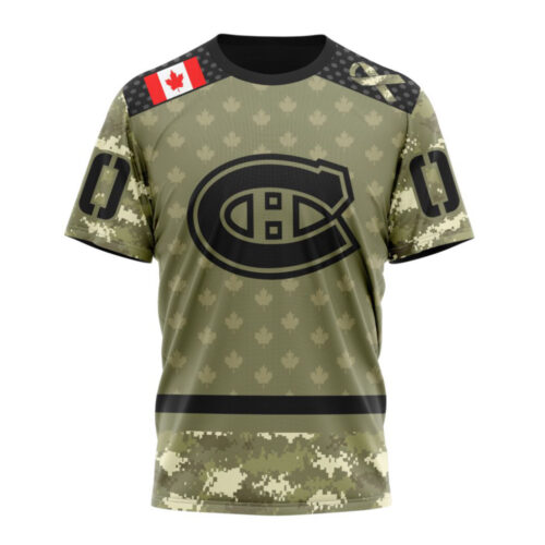 Montreal Canadiens Special Camo Military Appreciation Unisex T-Shirt For Fans Gifts 2024