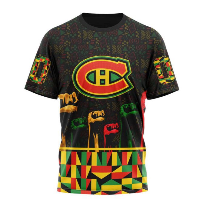 Montreal Canadiens Special Design Celebrate Black History Month Unisex T-Shirt For Fans Gifts 2024